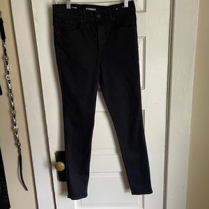 Express Black High Rise Ankle Legging